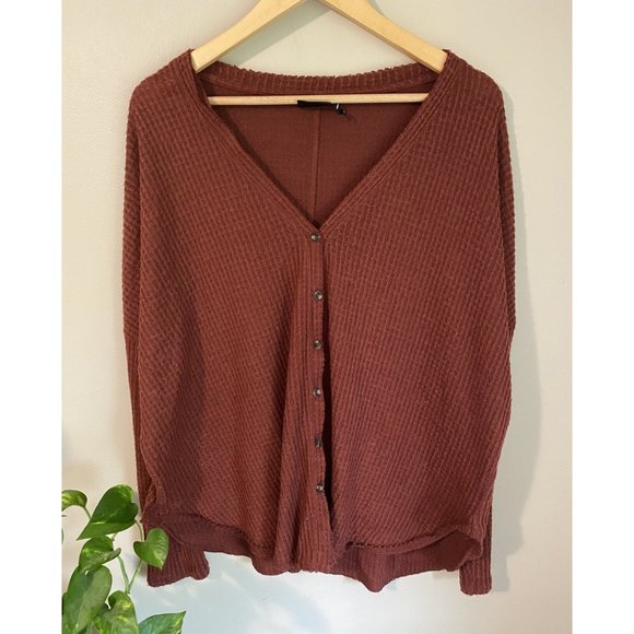 Out From Under (Urban Outfitters) 'Jojo' Waffle Knit Thermal Top - Picture 4 of 7